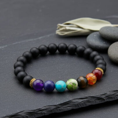 Lava 7 Chakras Bracelet