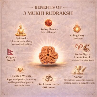 3 Mukhi Rudraksha