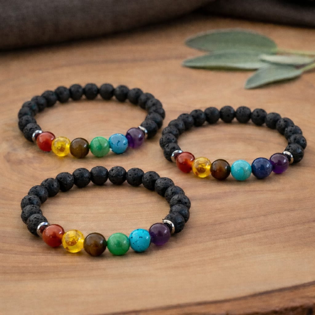 Lava 7 Chakra Bracelet - Image 2